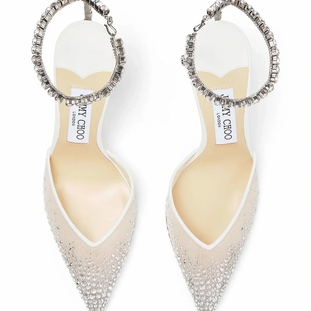 Jimmy Choo Saeda crystal-embellished pumps - Picture 2 of 11